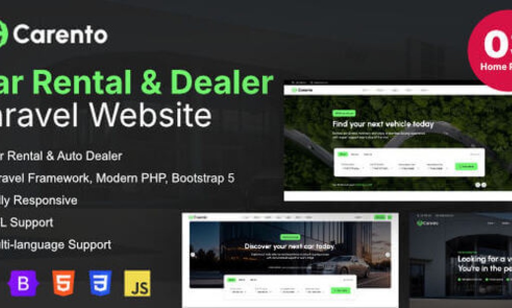 Carento v1.2.7 Nulled – Car Rental Booking Laravel System Script