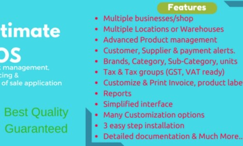 Ultimate POS v7.0 Nulled – Best ERP, Stock Management, Point of Sale & Invoicing Application PHP Script