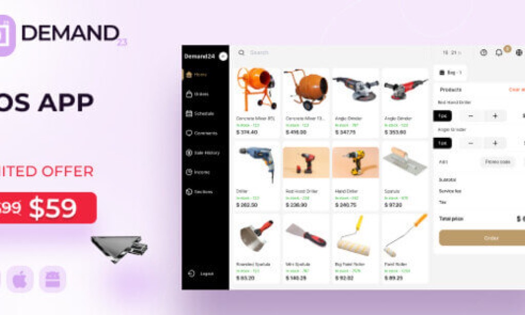 On-Demand24 (1 Jul 2025) – POS + Order & Service Management (iOS, Android, Desktop) Application Source