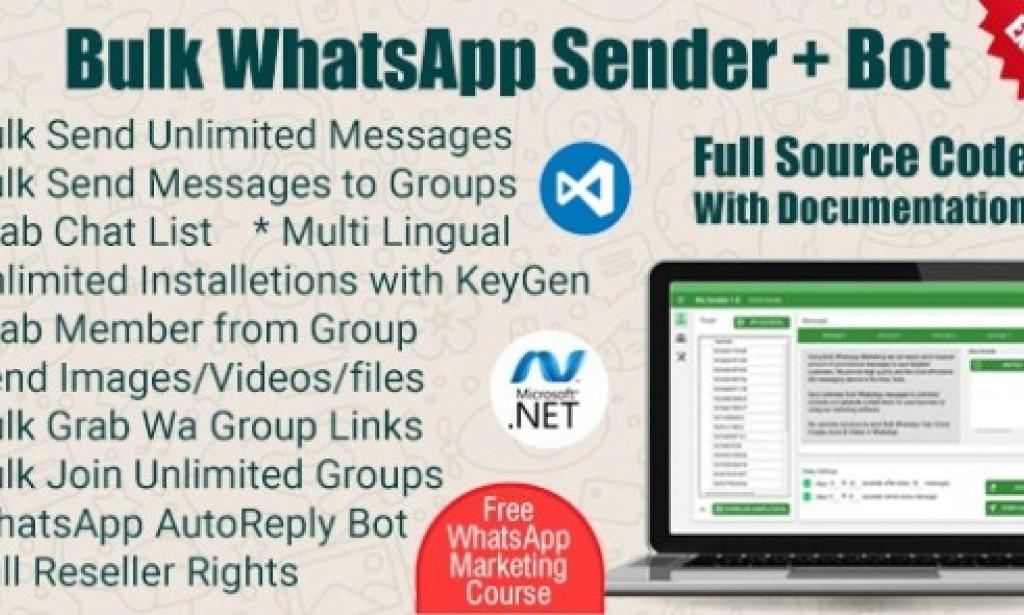 WaSender v2.7.2 – Bulk WhatsApp Sender + Button Sender + Group Sender + WhatsApp Auto Reply Bot