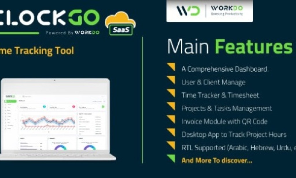 ClockGo SaaS v3.4.0 – Time Tracking Tool Nulled Script