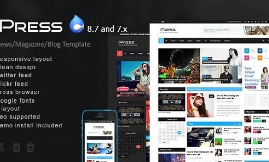 iPress – Responsive News/Magazine Drupal Theme (New Update)