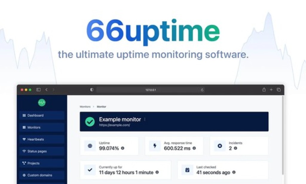 66Uptime v55.0.0 Nulled – Uptime and Cronjob Monitoring Tool PHP Script