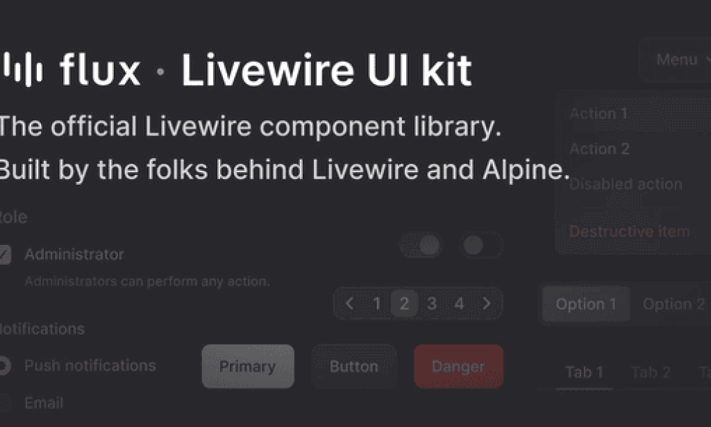 Flux Pro v2.13.1 – Livewire UI Kit