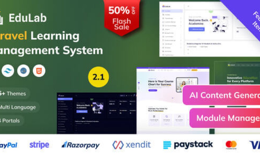 Edulab LMS v3.2 Nulled – Laravel Learning Management System with Tailwind CSS
