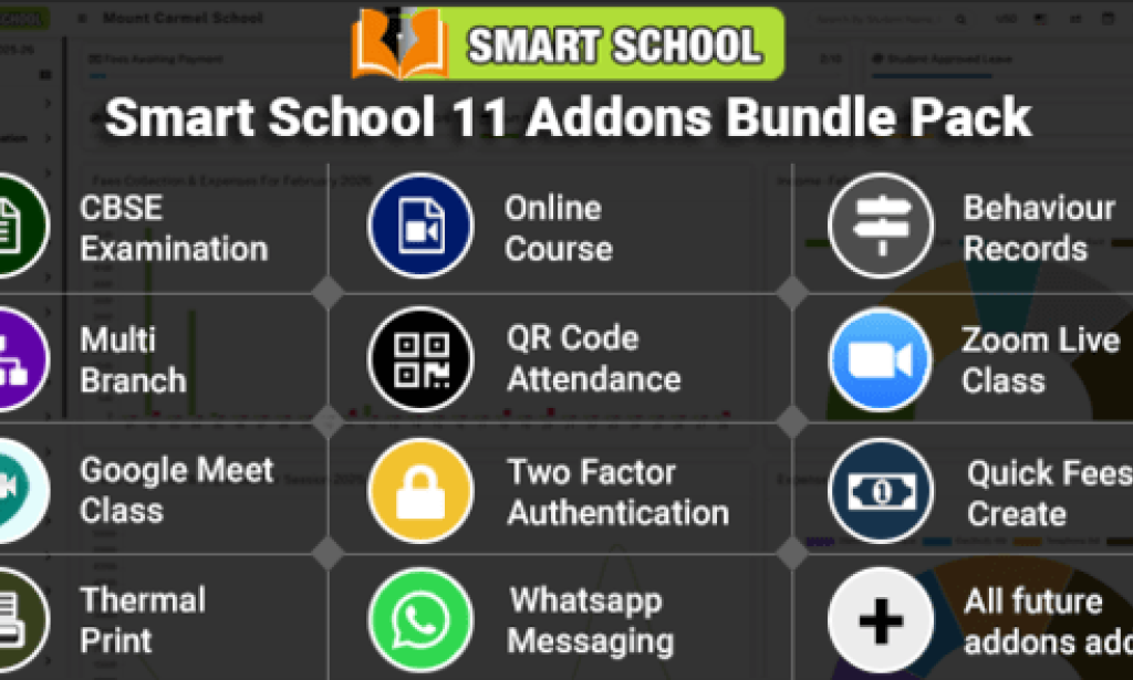 Smart School Addon Modules Bundle Pack – 6 February 2026