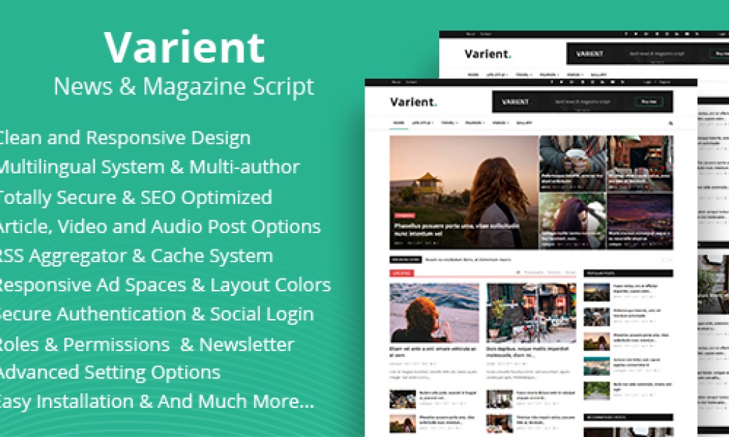 Varient v2.4.3 Nulled – News and Magazine Script (Updated)