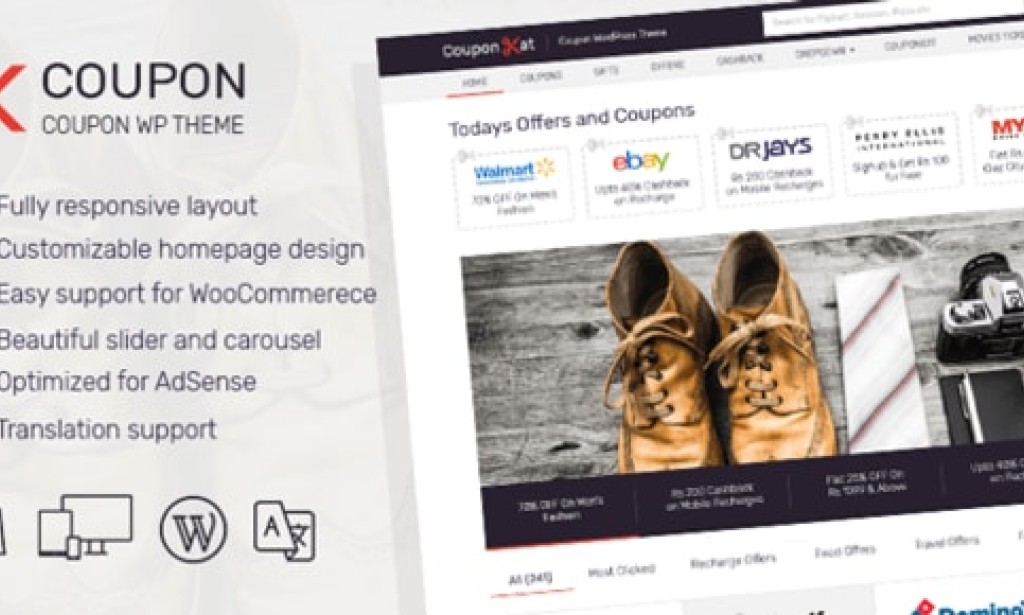 Coupon v2.1 MyThemeShop WordPress Theme Free Download
